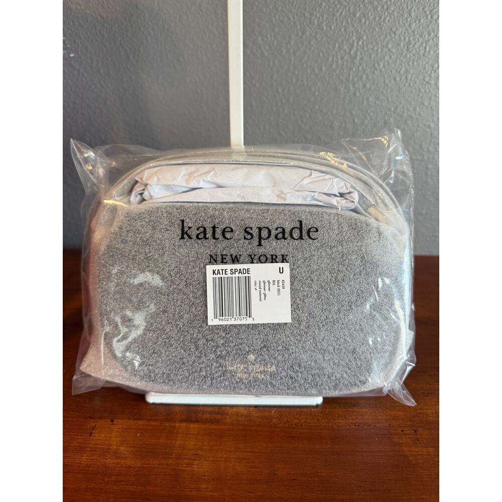 KATE SPADE New York Black Sparkle Crossbody Shoulder or Clutch Bag | NWT - Picture 5 of 8